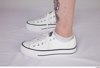 Quisha casual foot shoes white low-top sneakers 0003.jpg